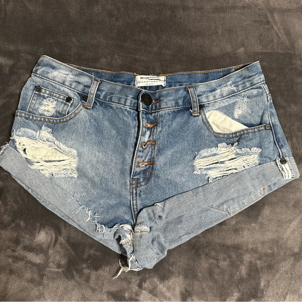 One Teaspoon Cheeky Bandits Jean Shorts
